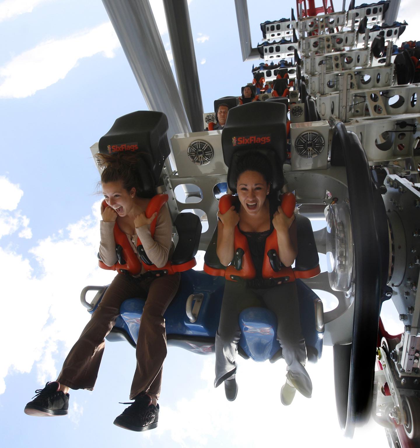 On VR Coaster At Six Flags, The Ride Is Just Half The Thrill : All