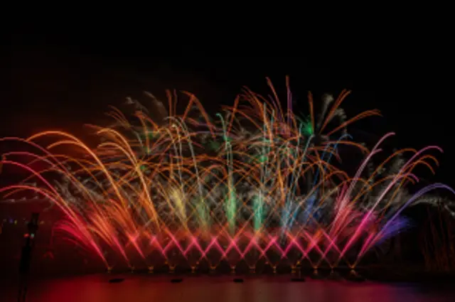 Feux d’artifice lors de L’International des Feux Loto-Québec à La Ronde