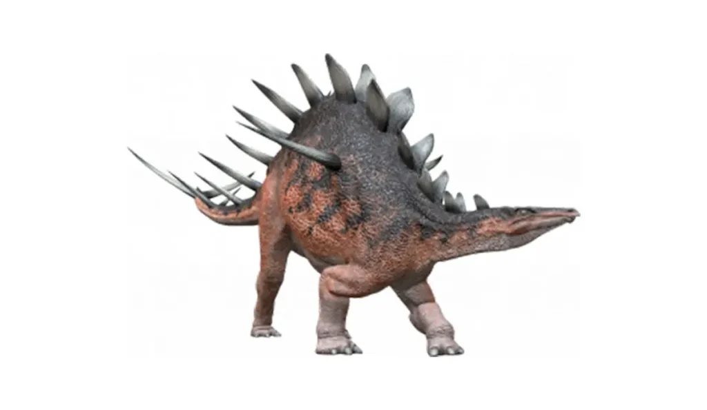 Modèle de Kentrosaure grandeur nature au Dinoparc de La Ronde