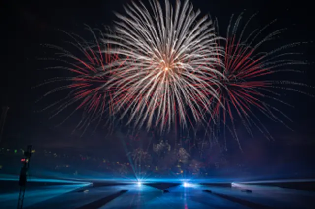 Feux d’artifice lors de L’International des Feux Loto-Québec à La Ronde