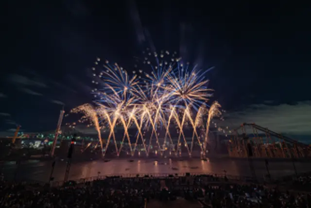 Feux d’artifice lors de L’International des Feux Loto-Québec à La Ronde