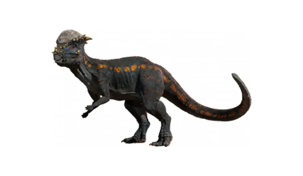 Modèle de dinosaure grandeur nature au Dinoparc de La Ronde
