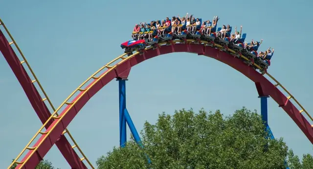 Roller coaster at La Ronde