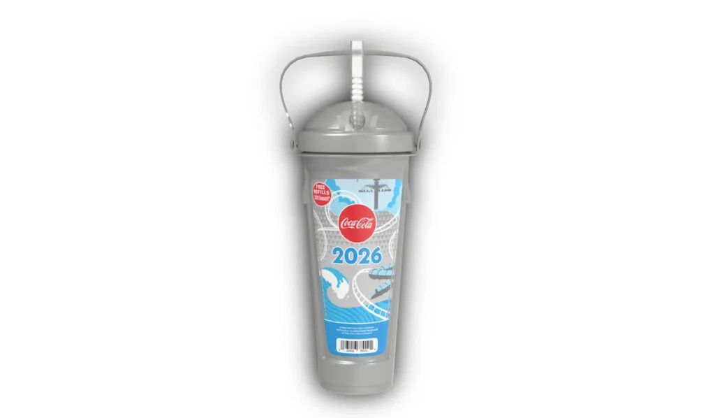 Refillable souvenir cup